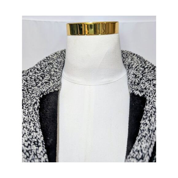 NWT Talk of the Walk Atlantic City Suede Knit Jacket Black White Size M - Picture 7 of 9